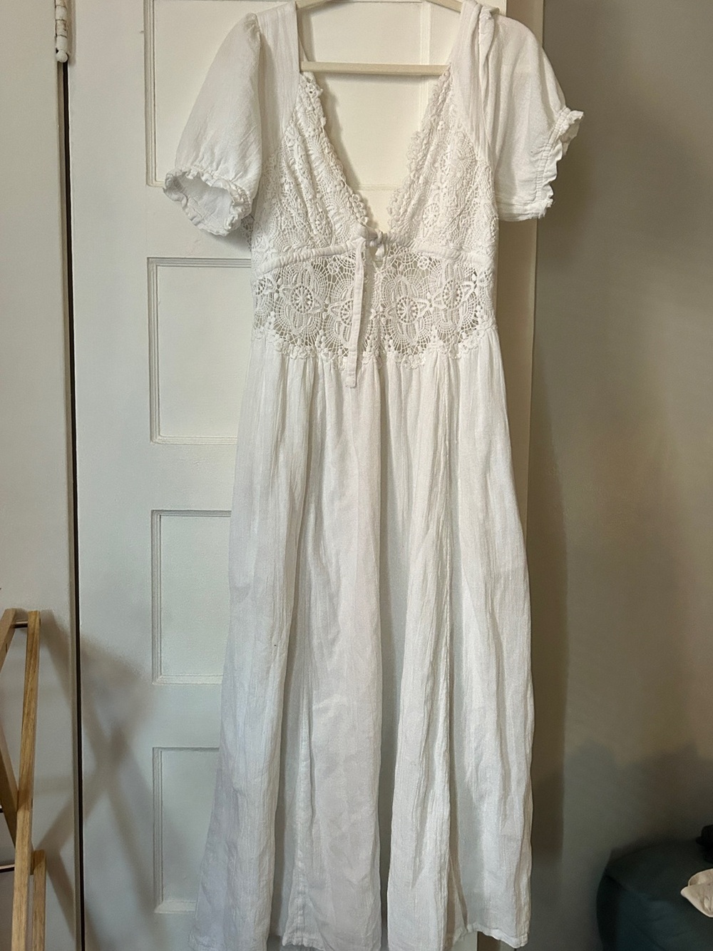 Free People All You Need Is Lace Midi in Ivory XL - Picture 4 of 6